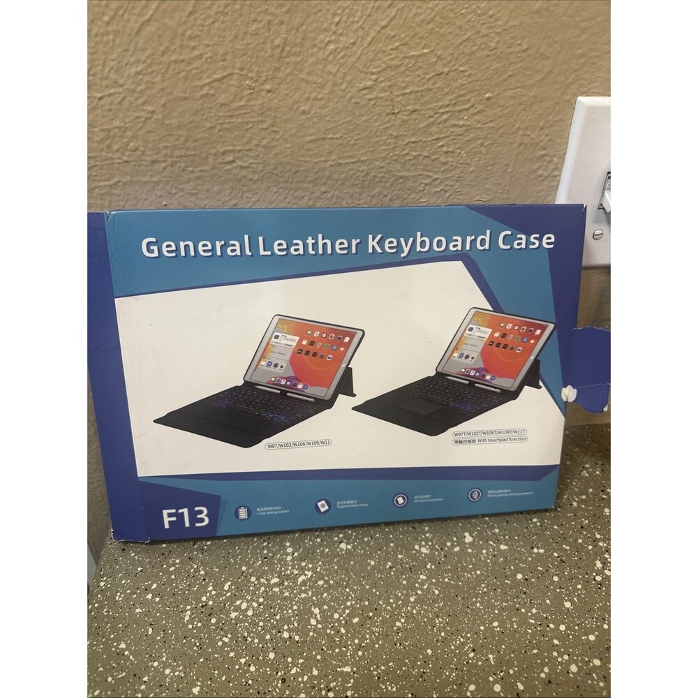 ipad 9th‎ Generation Keyboard Case with Pencil Holder Stand Cover (T3)
